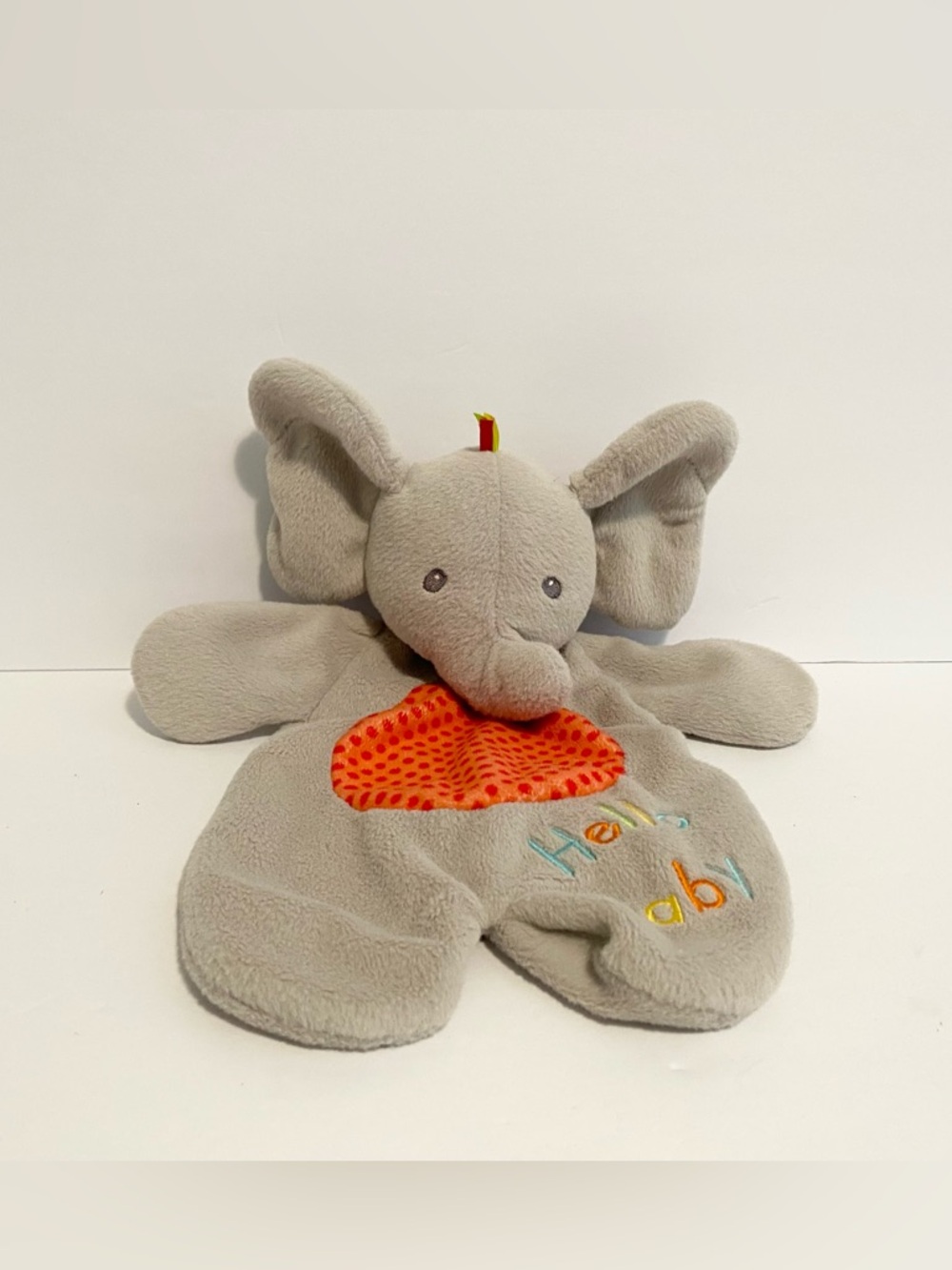 Baby Gund Flappy Elephant Activity Lovey Soft Baby Sensory Toy Security Blanket